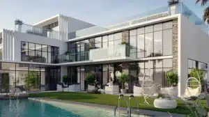 A villa in Belair Trump Estates 2, Damac Hills.