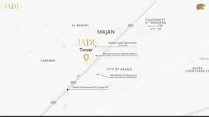 A fantastic apartment for sale in Jade Tower, Majan, Dubailand