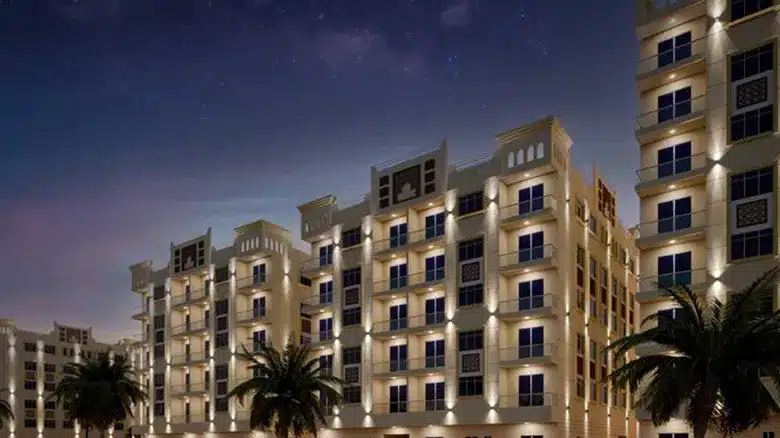 موقع استوديو للبيع في قرية الأميرة Location of Studio Apartments for sale in Princess Resort