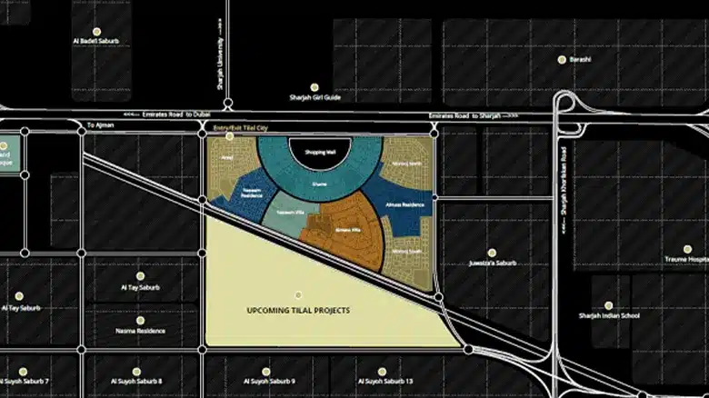 موقع اراضي سكنية للبيع في مروج الشمالية Location of Residential Plots for Sale in Morooj North