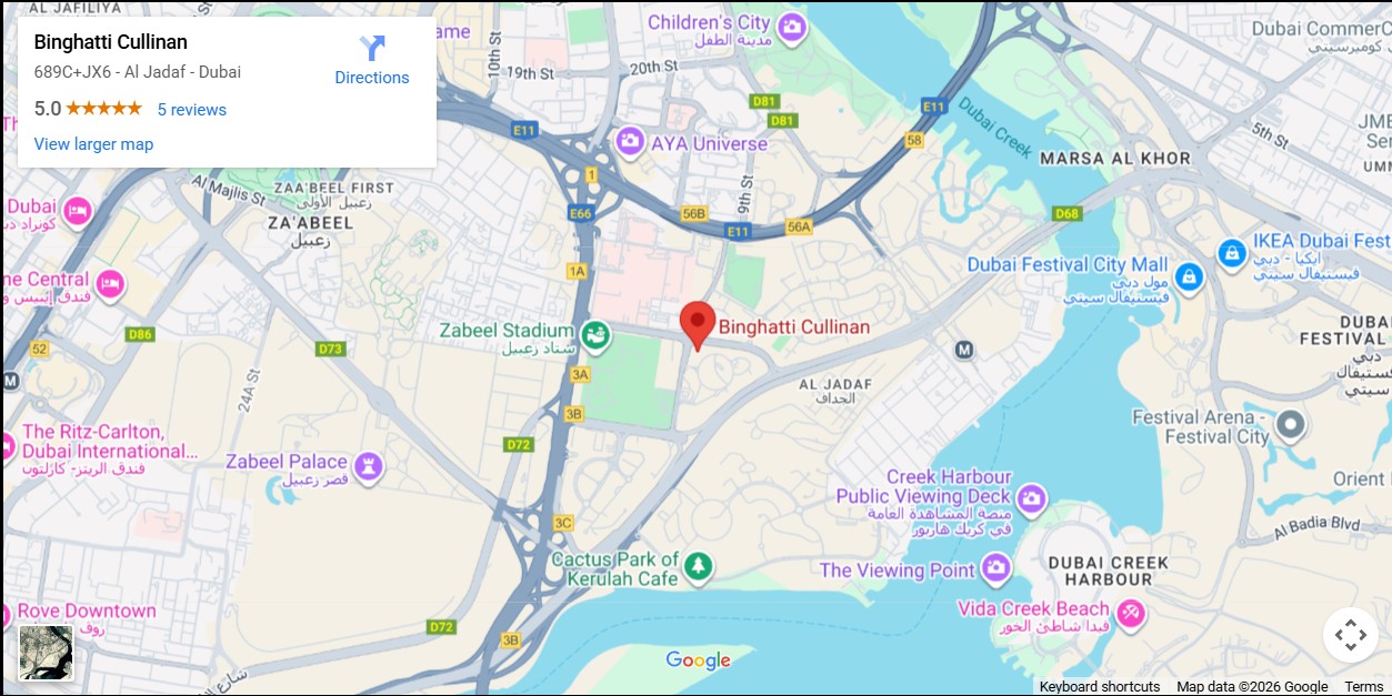 موقع شقق للبيع في بن غاطي كولينان Prime Location of Binghatti Cullinan in Al Jaddaf, Dubai موقع شقق للبيع في بن غاطي كولينان Prime Location of Binghatti Cullinan in Al Jaddaf, Dubai